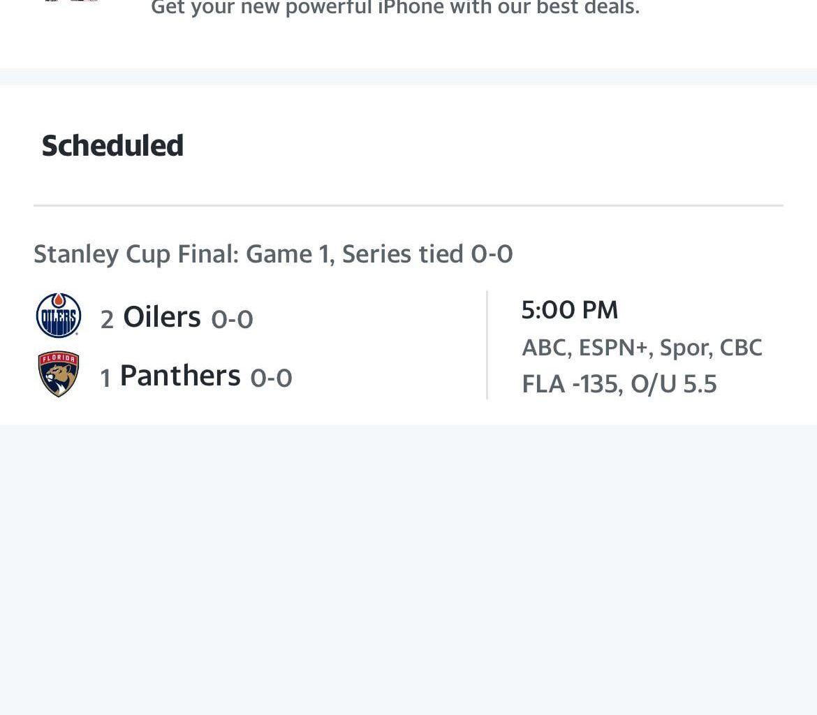 Who are you cheering for in the Stanley Cup Final?