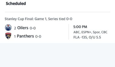 Who are you cheering for in the Stanley Cup Final?