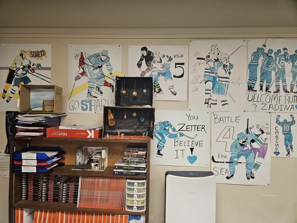 My wife has a sharks themed classroom. She's asked for ideas to enhance it next year.