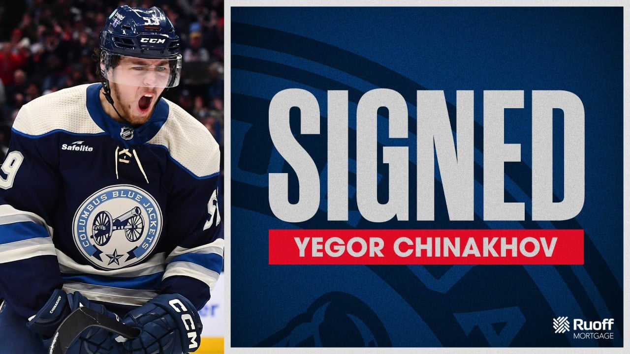 Yegor Chinakhov signed to two-year extension through 2025-26 season