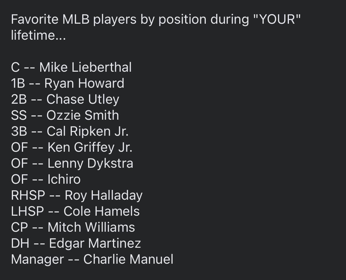 Favorite during my lifetime - what’s yours?