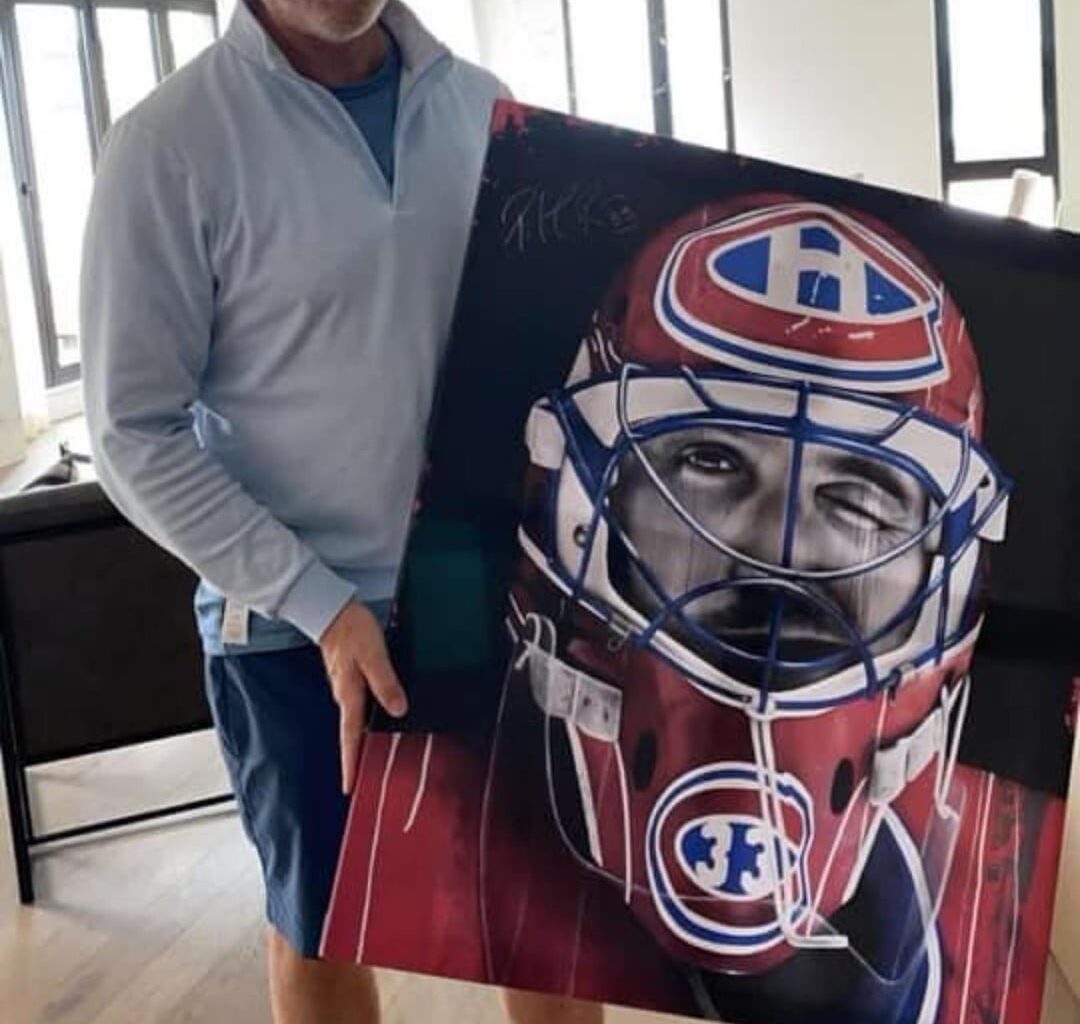 Even Patrick Roy approves of the talent of the Quebec artist, Didier. Your thoughts?! 3 pictures 👀