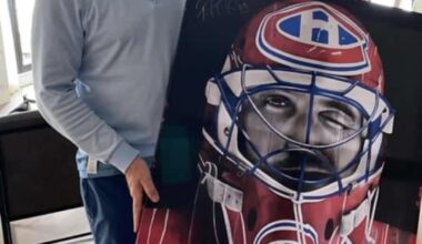 Even Patrick Roy approves of the talent of the Quebec artist, Didier. Your thoughts?! 3 pictures 👀