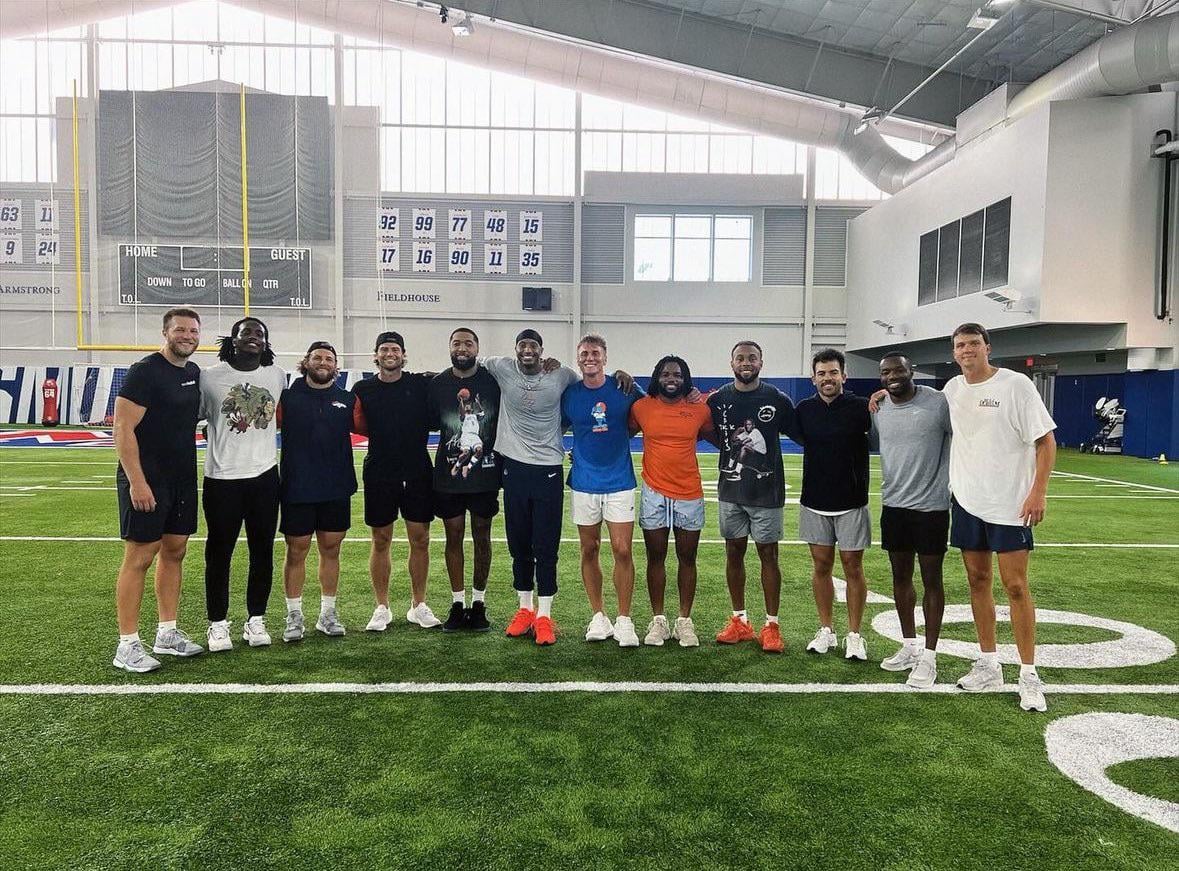 Broncos working out in Dallas (from Jarrett Stidham’s IG)