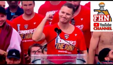Matthew Tkachuk Jabs Edmonton at Florida Panthers Stanley Cup Championship Celebration NSFW