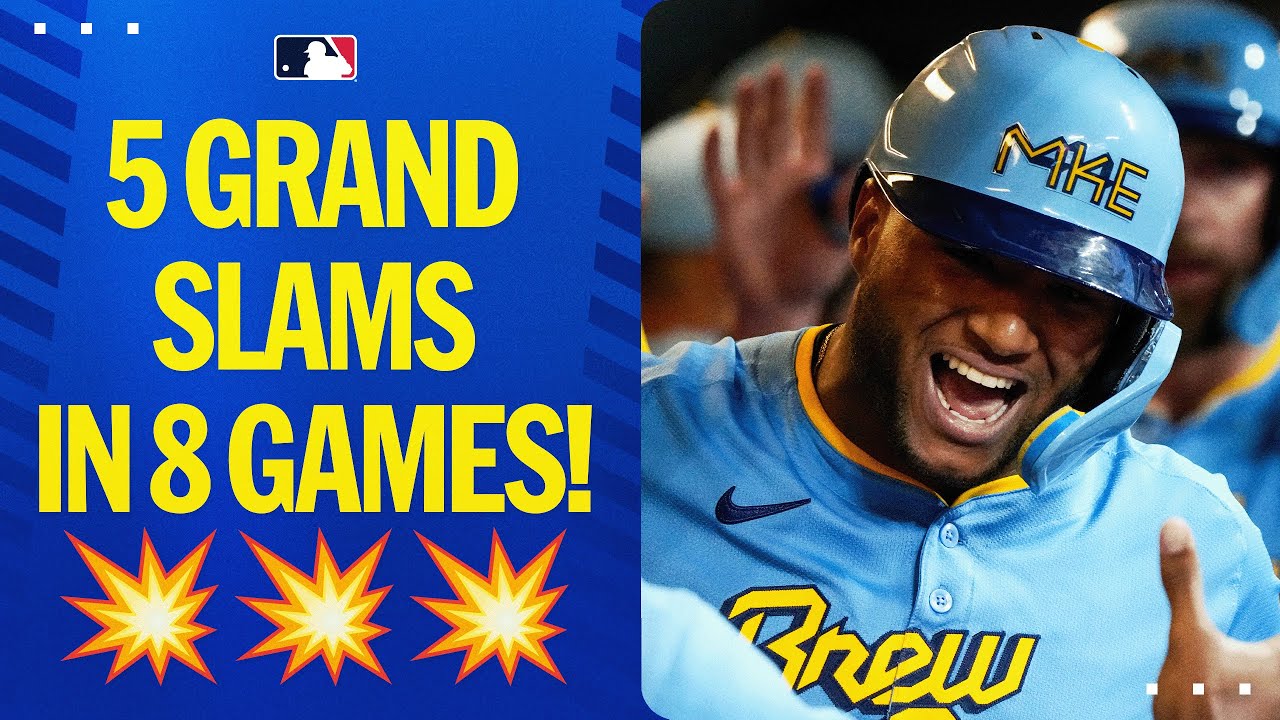 Milwaukee MASHING! The Brewers have hit 5 GRAND SLAMS in their last 8 GAMES!