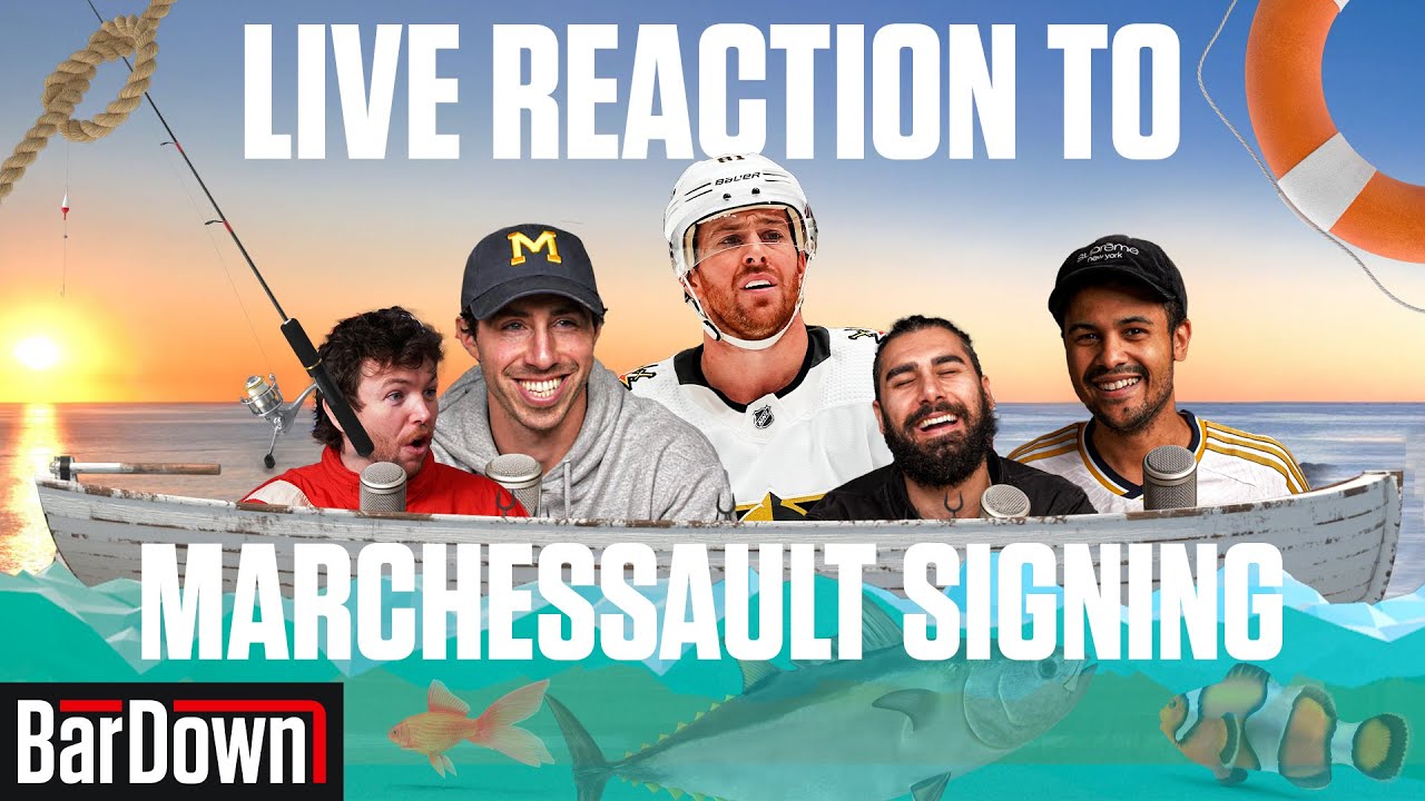 REACTION TO MARCHESSAULT SIGNING WITH THE PREDS | BarDown Free Agent Frenzy Live Stream