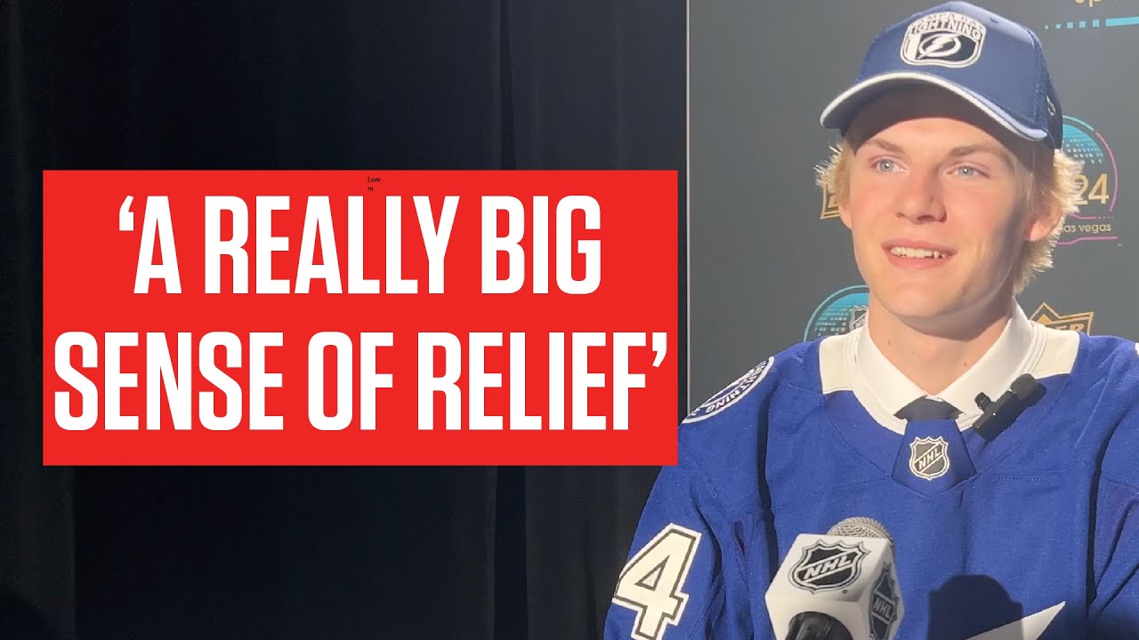 Hagen Burrows Was Relieved When Tampa Bay Lightning Selected Him At No. 128 At 2024 NHL Draft