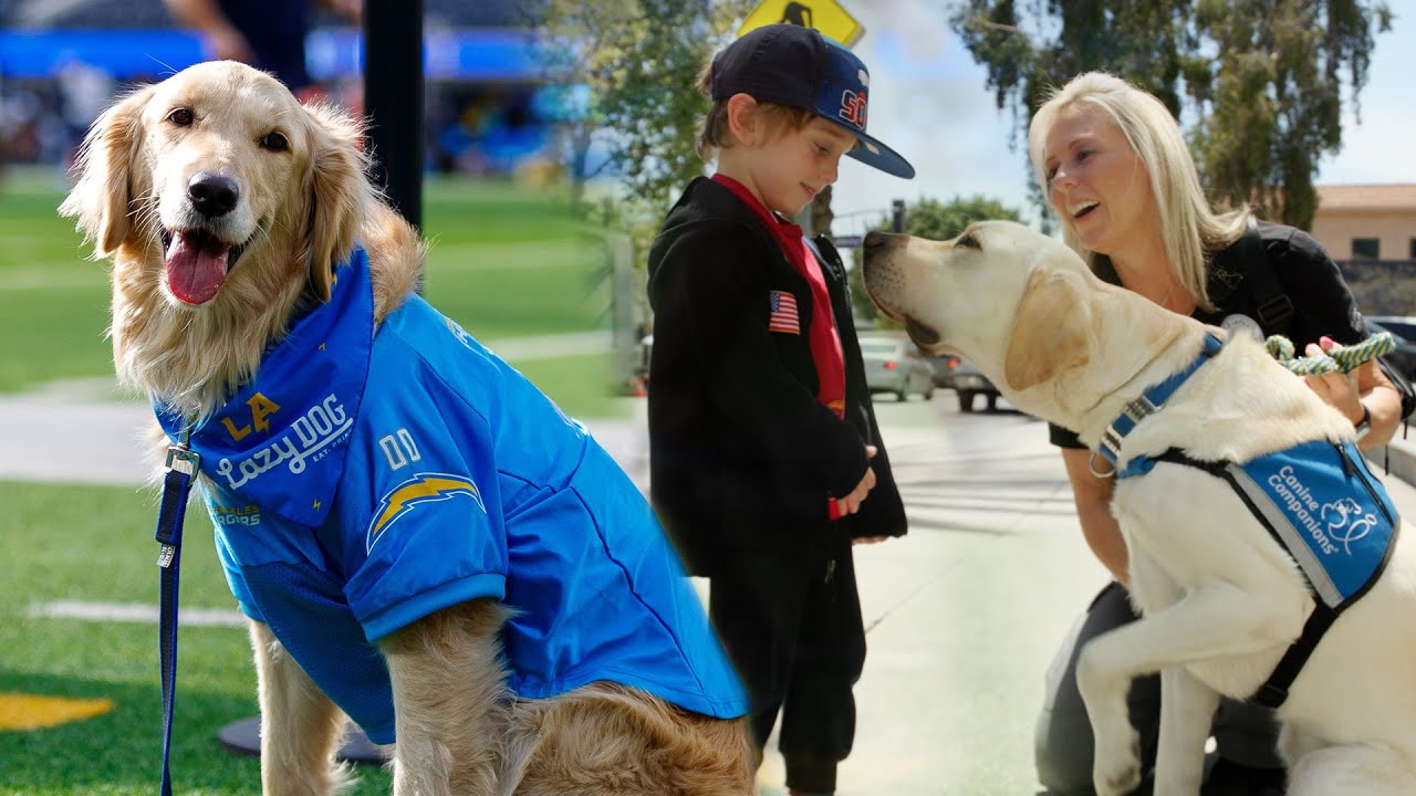 How These Former NFL Team Dogs Serve The Community | LA Chargers