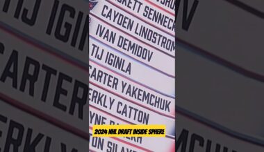 Historic #2024NHLDraft from inside #Sphere in #Vegas The #VegasGoldenKnights 1st Rd pick.  #VGK #NHL