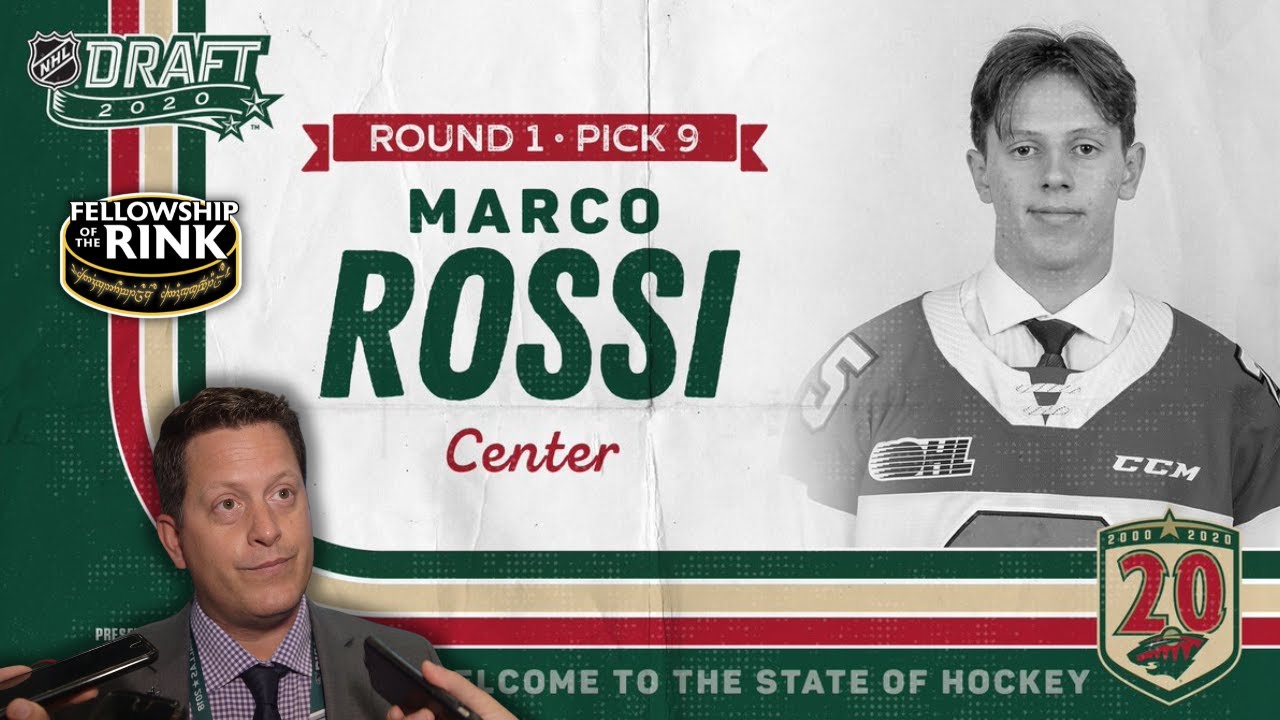 Current state of Marco Rossi via Judd Brackett | Minnesota Wild Director Amateur Scouting | Calder
