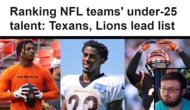 BENGALS FAN REACTS TO ESPN POSTING THEIR RANKINGS FOR TEAMS  UNDER 25 TALENT!!