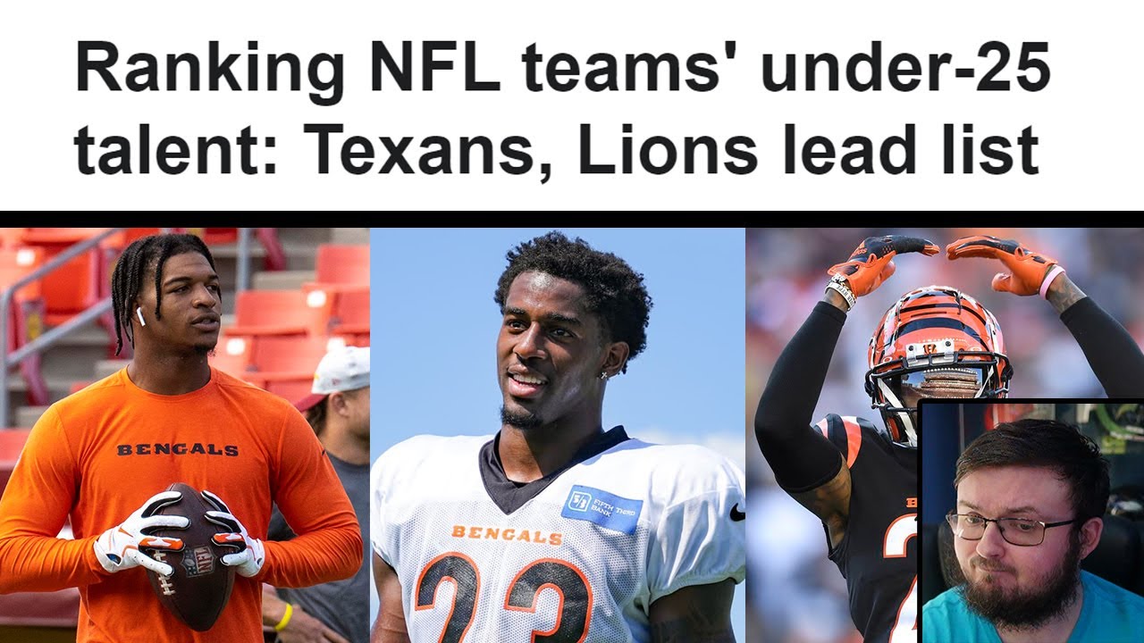 BENGALS FAN REACTS TO ESPN POSTING THEIR RANKINGS FOR TEAMS  UNDER 25 TALENT!!