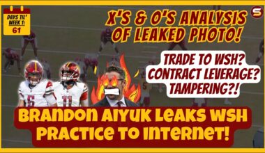🚨Brandon Aiyuk LEAKS Commanders Practice! WSH Trade? Xs & Os Analysis of Photo! Tampering? Leverage?