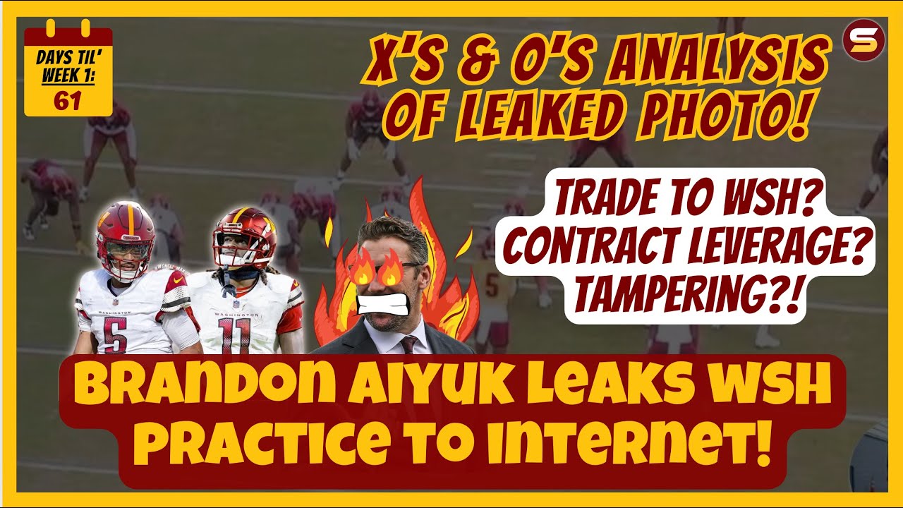 🚨Brandon Aiyuk LEAKS Commanders Practice! WSH Trade? Xs & Os Analysis of Photo! Tampering? Leverage?