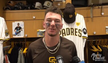 Padres rookie Jackson Merrill on being selected to his first MLB All-Star Game & how he found out