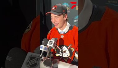 Beckett Sennecke didn't meet with the Anaheim Ducks here in Vegas 👀😮#Shorts #NHLDraft #FlyTogether