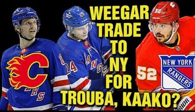 Calgary Flames Mackenzie Weegar TRADE in the Works To NY RANGERS For Jakob Trouba & Kaapo Kaako?