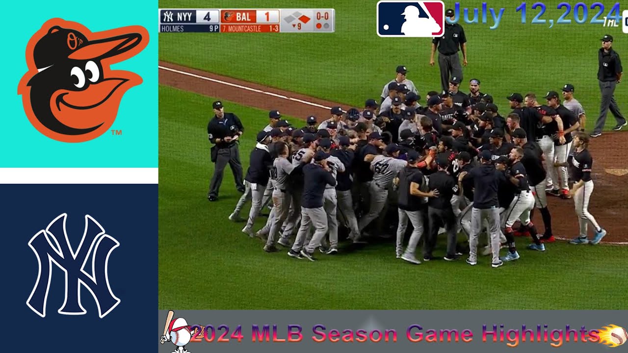 Baltimore Orioles vs New York Yankees THE BATTLE WAS REALLY HOT, THERE WAS A DISPUTE.