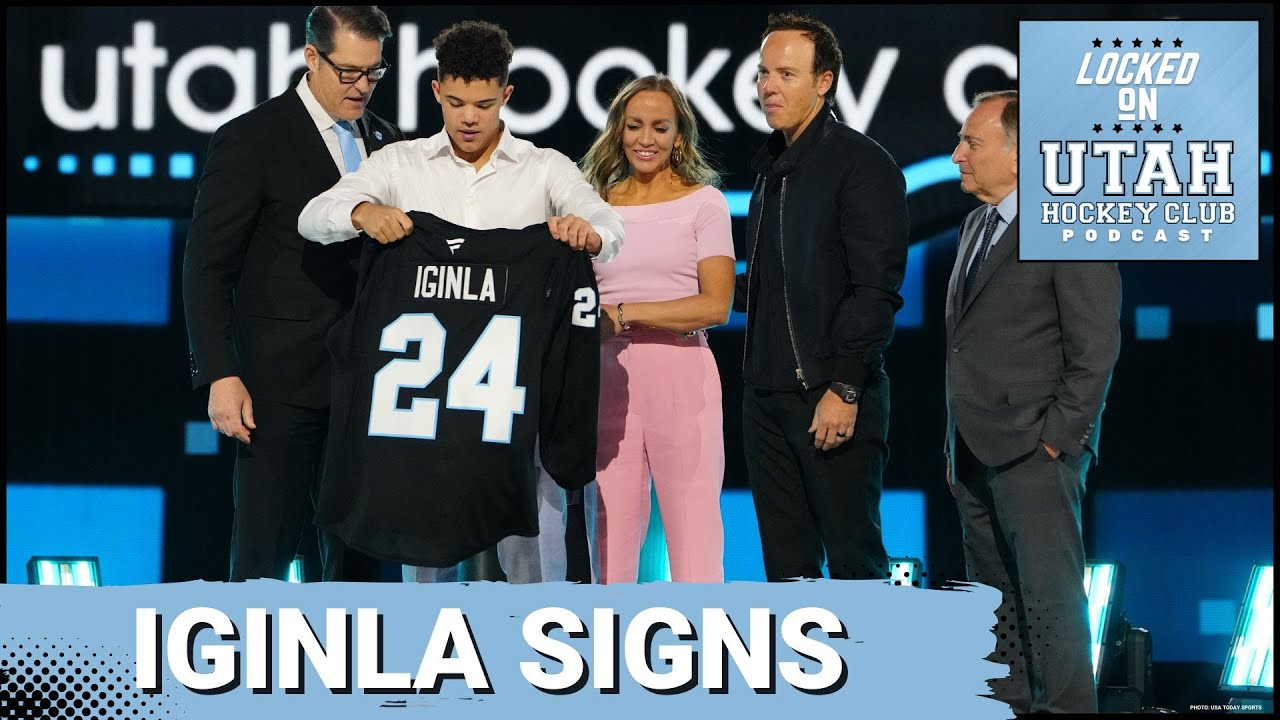 Tij Iginla Signs His Entry Level Contract with Utah HC