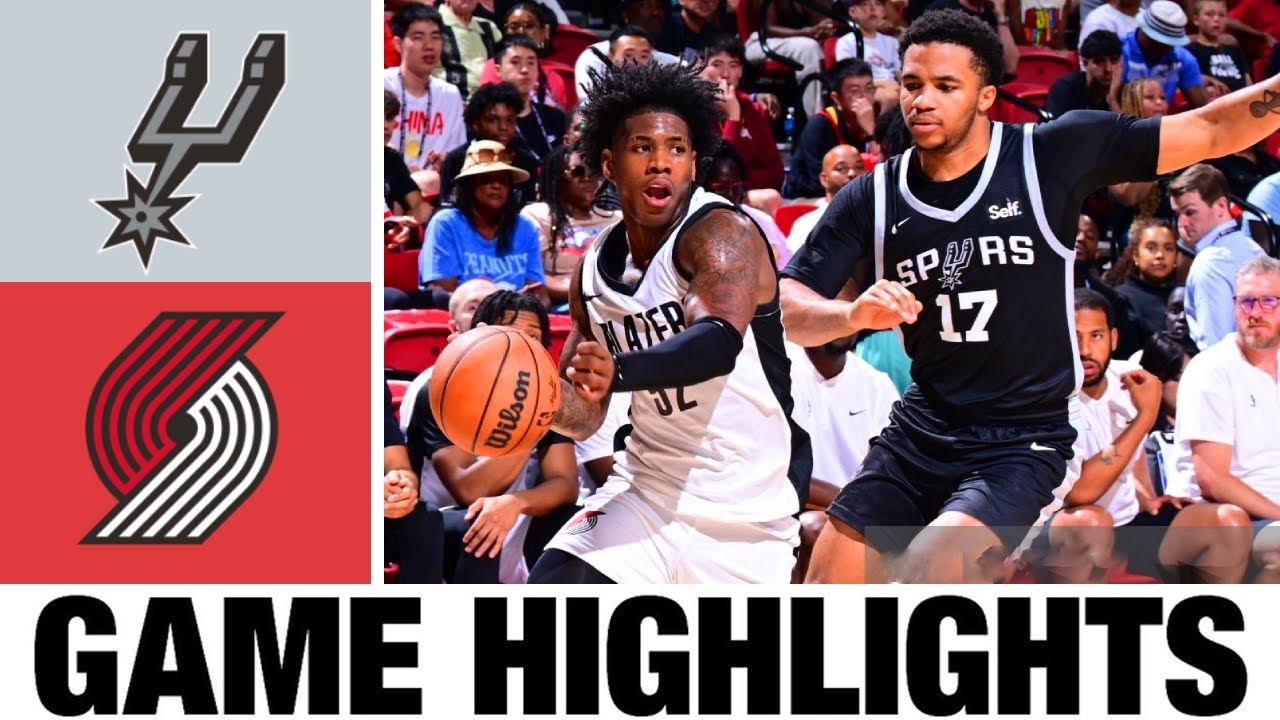 San Antonio Spurs vs Portland Trail Blazers FULL GAME Highlights | 2024 NBA Summer League