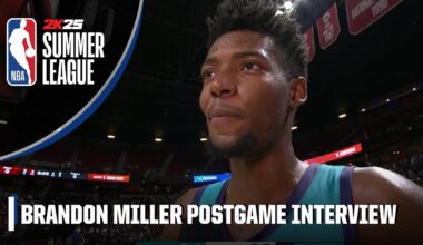 Brandon Miller discusses his role as a vet on Hornets’ Summer League team | NBA on ESPN