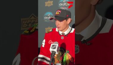 Sacha Boisvert was having a normal day before the Chicago Blackhawks drafted him 🤪#NHLDraft #Shorts