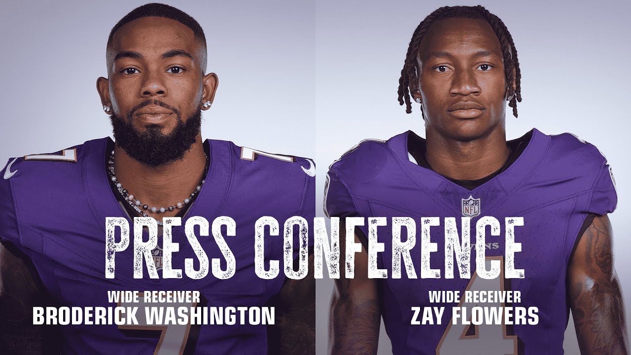 Zay Flowers, Rashod Bateman Media Availability | Baltimore Ravens