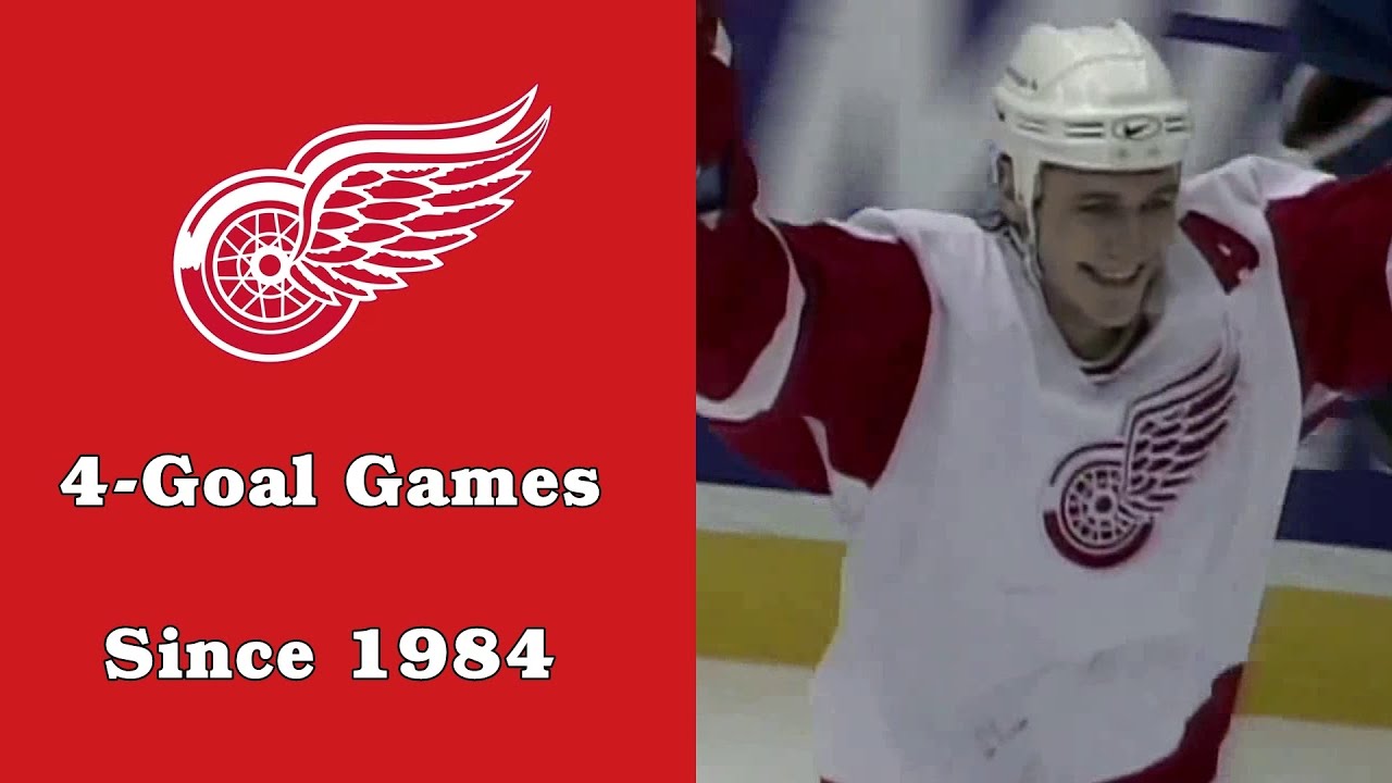 Detroit Red Wings: Every 4-Goal Game Since 1984