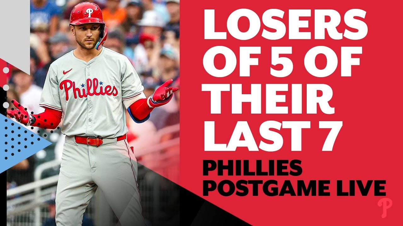 Phillies offense stagnant once again, drop series opener to Twins, 7-2 | Phillies Postgame Live