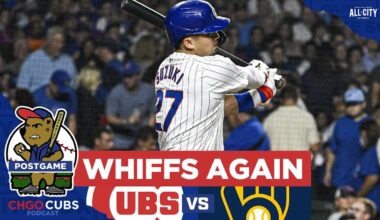 Chicago Cubs offense whiffs AGAIN vs Milwaukee Brewers | CHGO Cubs POSTGAME Podcast