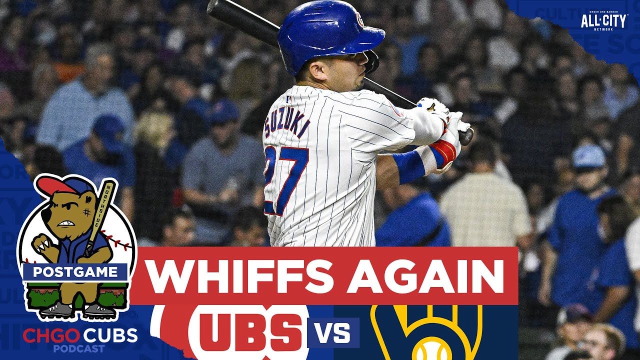 Chicago Cubs offense whiffs AGAIN vs Milwaukee Brewers | CHGO Cubs POSTGAME Podcast