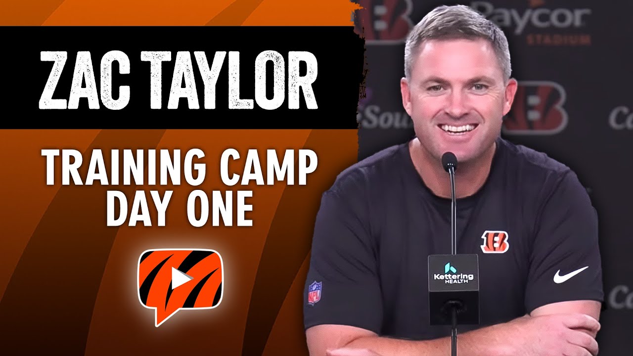 Zac Taylor on Plan for Joe Burrow, Ja'Marr Chase, Trent Brown Update | Bengals Training Camp