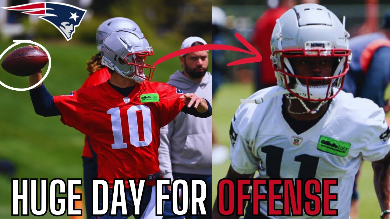 Drake Maye The New England Patriots OFFENSE Was On FIRE At Training Camp... | Patriots Camp News |