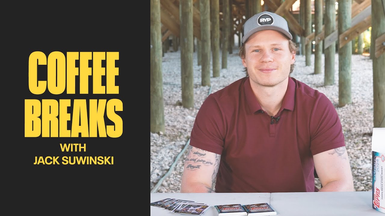 Jack Suwinski Breaks a Box of Topps Series 1 Baseball Cards | Pittsburgh Pirates