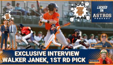 Exclusive Interview Houston Astros 1st Round Pick Walker Janek Interview