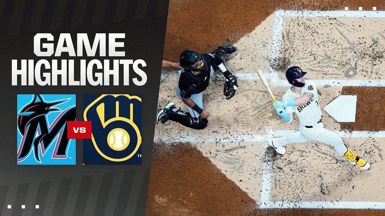 Marlins vs. Brewers Game Highlights (7/28/24) | MLB Highlights
