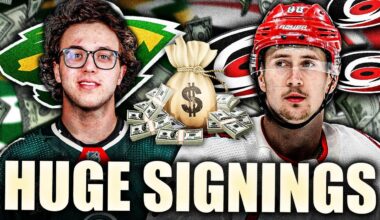 HUGE SIGNINGS IN THE NHL: WILD SIGN BROCK FABER TO $8.5 MILLION AAV + HURRICANES SIGN MARTIN NECAS