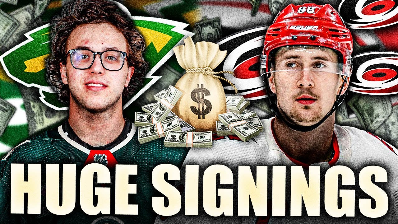 HUGE SIGNINGS IN THE NHL: WILD SIGN BROCK FABER TO $8.5 MILLION AAV + HURRICANES SIGN MARTIN NECAS