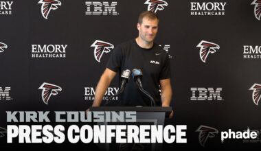 Kirk Cousins talks team expectations and camaraderie | Atlanta Falcons 2024 AT&T Training Camp