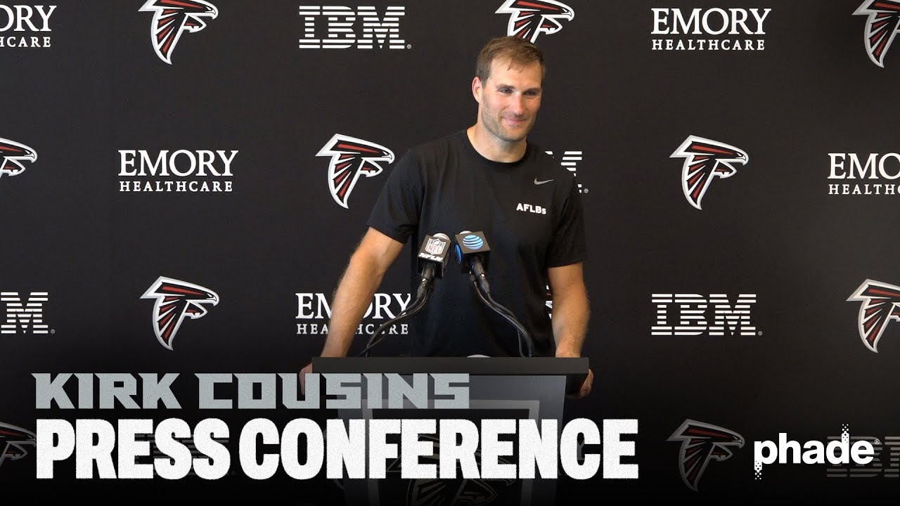 Kirk Cousins talks team expectations and camaraderie | Atlanta Falcons 2024 AT&T Training Camp
