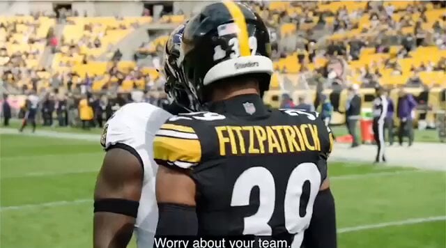 [Steelersonly] Minkah Fitzpatrick and Patrick Queen jawing at each other prior to last season's Week 5 matchup vs the  Ravens.