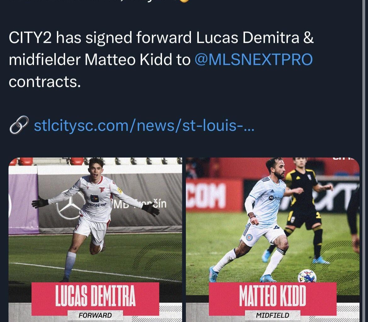 Pavol Demitra’s son signs with St. Louis CITY SC’s reserve team