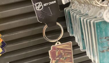 Lakers fan, not into hockey much at all, but saw this remnant at the airport…