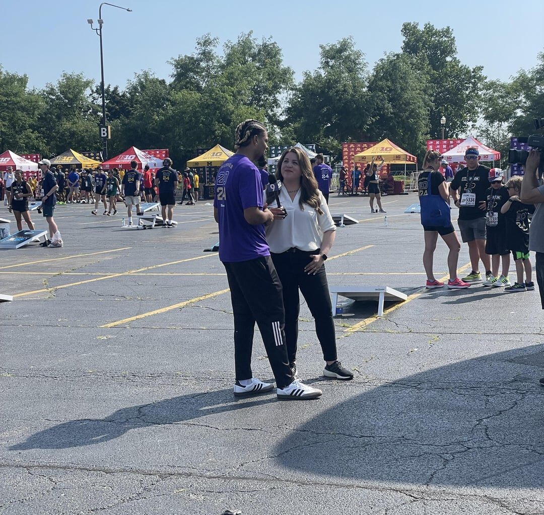 Met Rome Odunze at the BIG10 10k today!