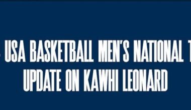 Kawhi Leonard removed from the Olympic Team, who do we think will be his replacement?
