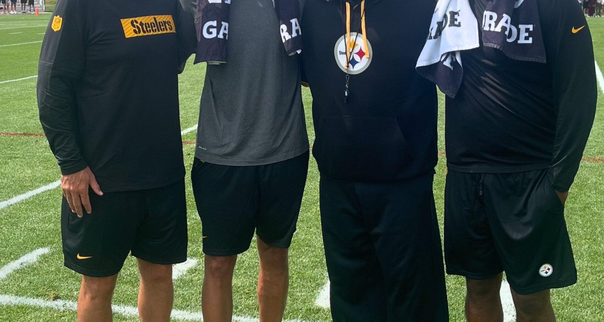 [@CoachTomlin] Really appreciative to have some special guests/friends at practice today. Thanks to @RealJasonKidd, @NicoHarrisonGM and @LeVelleMoton for being around the last few days, sharing ideas and just talking ball. I love it.