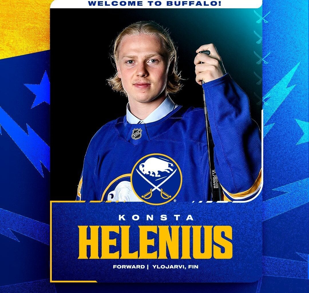 [Buffalo Sabres] Making it official! ✍️  We have signed Konsta Helenius to a three-year entry-level contract.