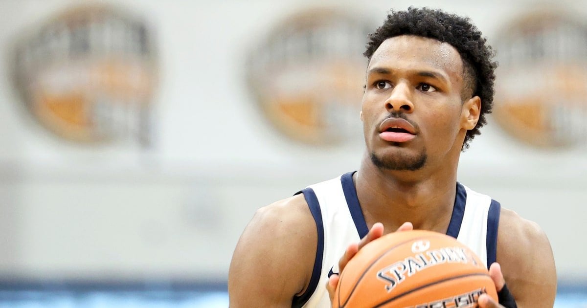 Bronny James says he can handle ‘amplified’ pressure of playing for Lakers with his famous father