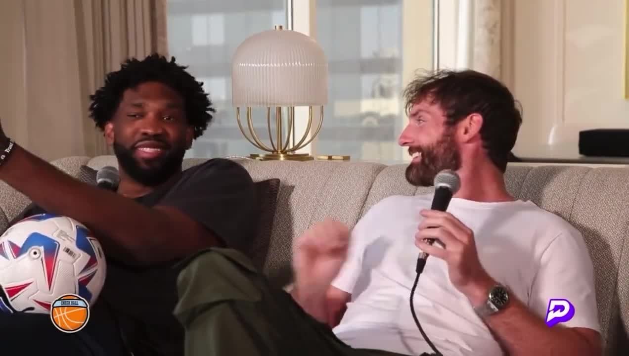 [Joel Embiid] says Jayson Tatum has a super team: “If I go 5-20, we get blown out.”